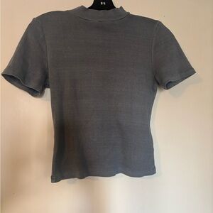 Anthropologie Slate Gray Short Sleeve Tee